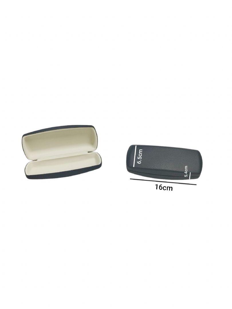 TUA3402-LACİVERT GÜNEŞ GÖZLÜGÜ KILIFI (LACİVERT) DERİ KAPLAMA METAL MATERYAL 16/6,5/5,4cm
